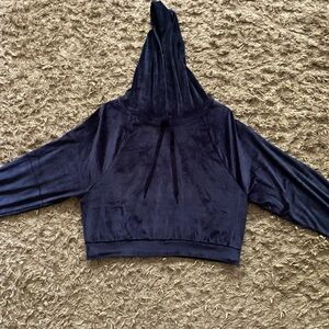 Victoria’s Secret cropped navy blue sweater